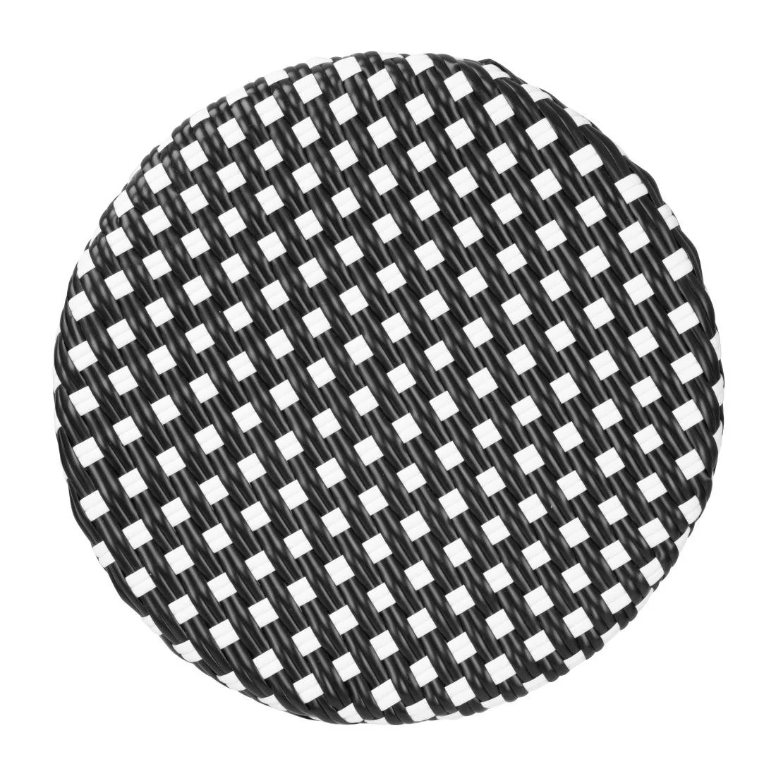 Bolero Parisian Style PE Rattan Bar Stools Black Dot Mix (2 Pack) - Image 4