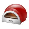 Delivita Dual Fuel Gas Pizza Oven Chilli Red - Image 1