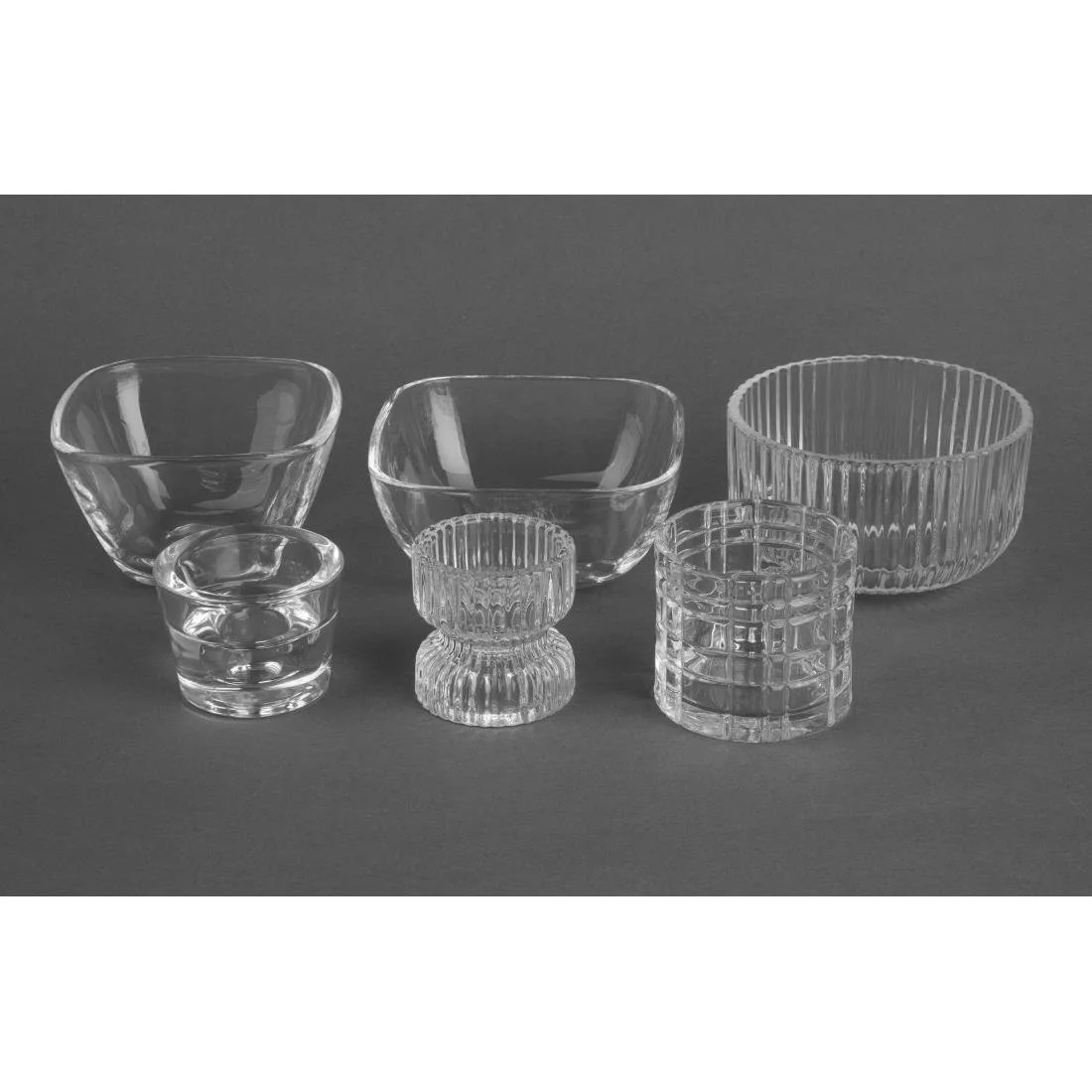 Olympia Ridged Glasses Tealight/Candles Holders 52x52mm (6 Pack) - Image 5