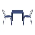 Bolero Adeline Steel Square Table 700mm Dark Navy - Image 3