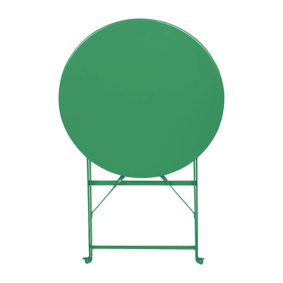 Bolero Perth Forest Green Pavement Style Steel Table Round 600mm - Image 4