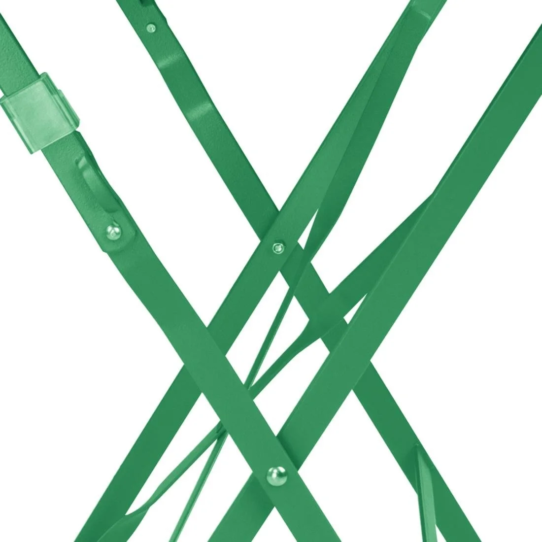 Bolero Perth Forest Green Pavement Style Steel Table Round 600mm - Image 5