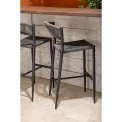 Bolero Eden PE Twist Rattan Outdoor Bar Stool Charcoal (2 Pack) - Image 7