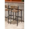 Bolero Eden PE Twist Rattan Outdoor Bar Stools Natural (2 Pack) - Image 7