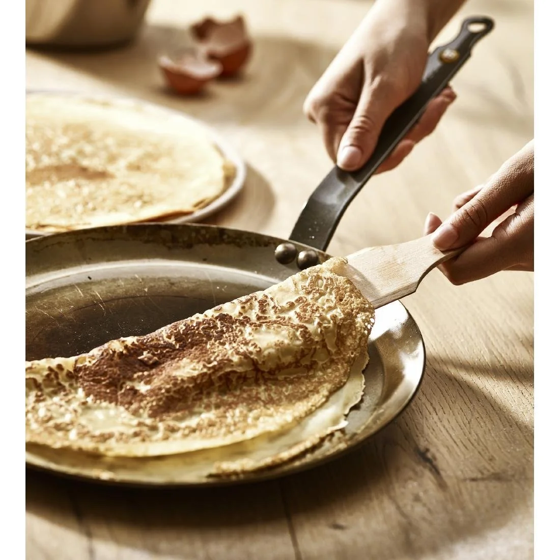 De Buyer Mineral B Steel Round Pancake Pan 26cm - Image 13