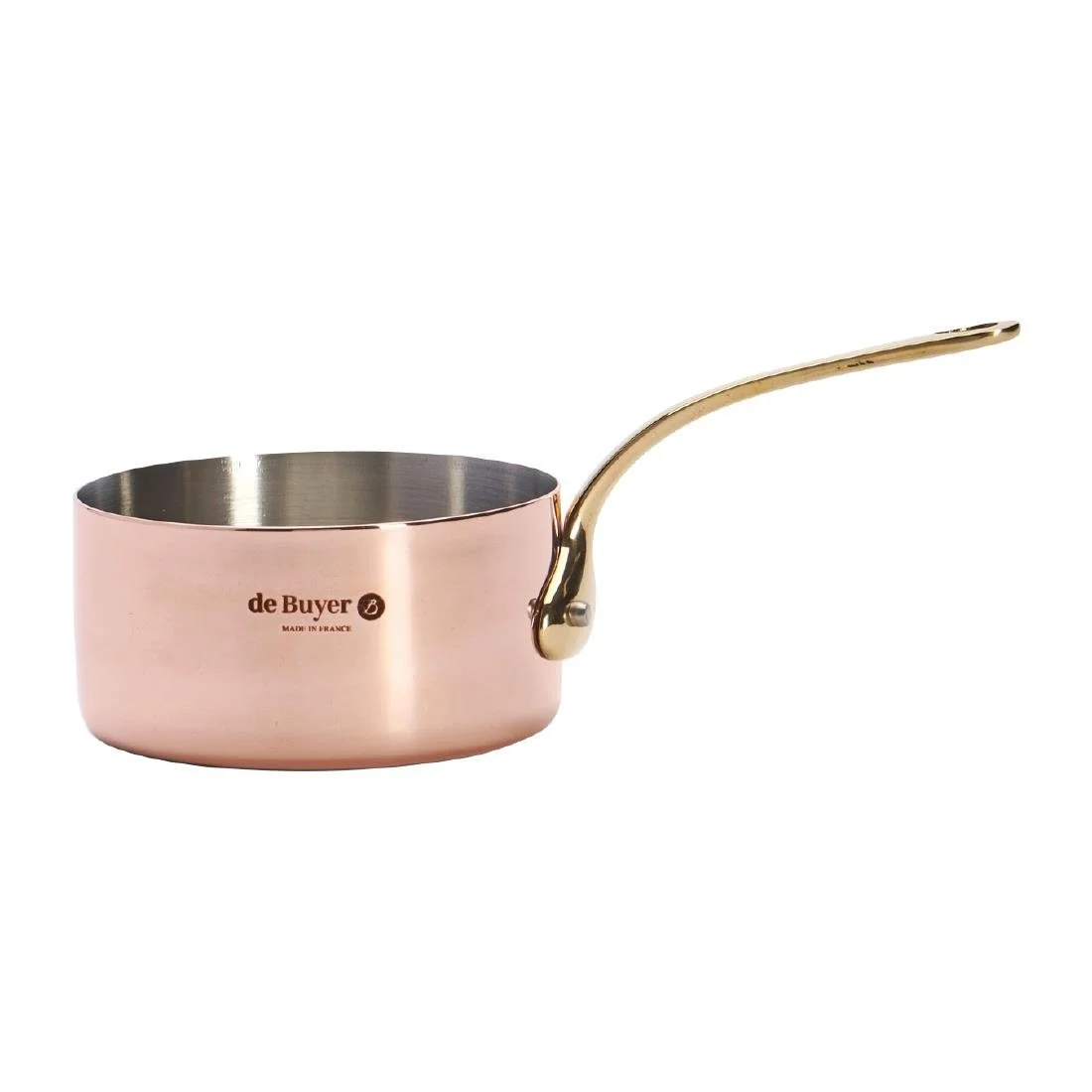 De Buyer Inocuivre Mini Saucepan with Brass Handle 9cm - Image 3