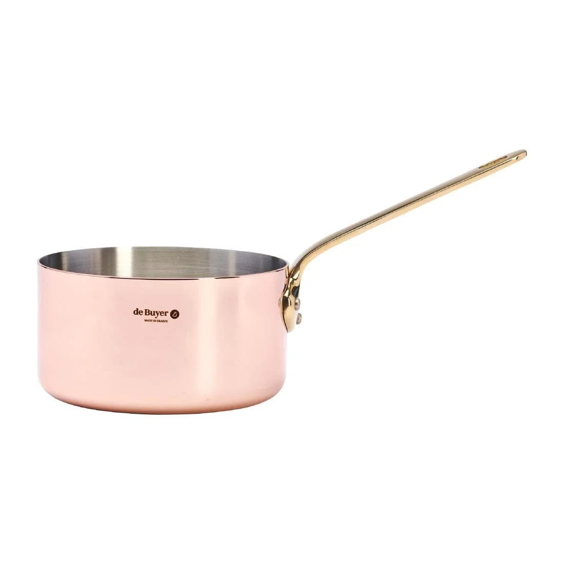 De Buyer Inocuivre Saucepan with Brass Handle 14cm - Image 3