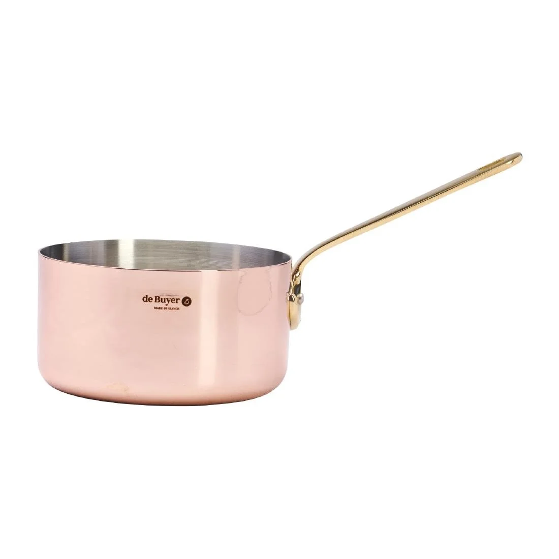De Buyer Inocuivre Saucepan with Brass Handle 16cm - Image 3