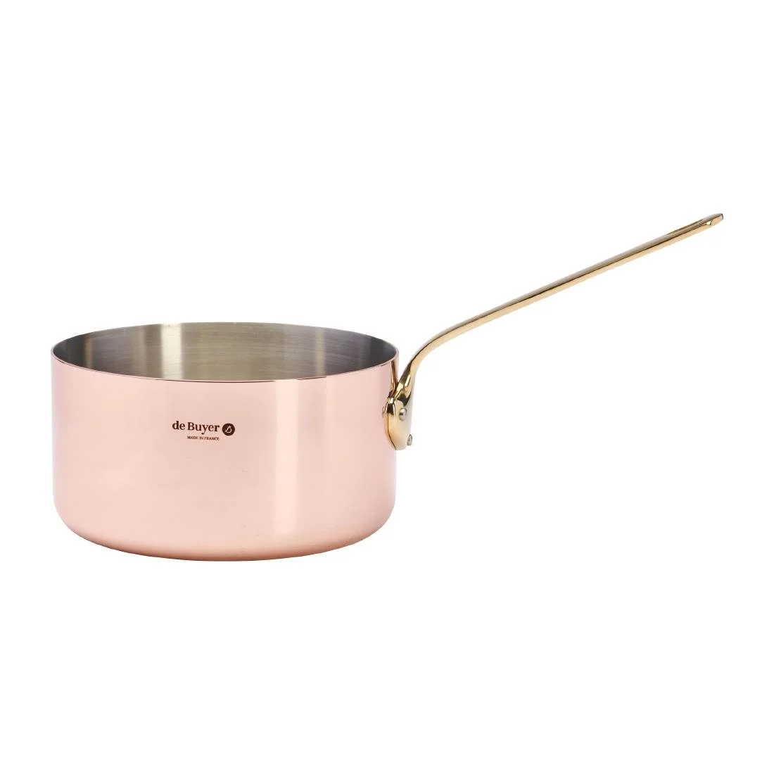 De Buyer Inocuivre Saucepan with Brass Handle 20cm - Image 1