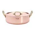 De Buyer Inocuivre Saute Pan with Lid Brass 28cm - Image 3