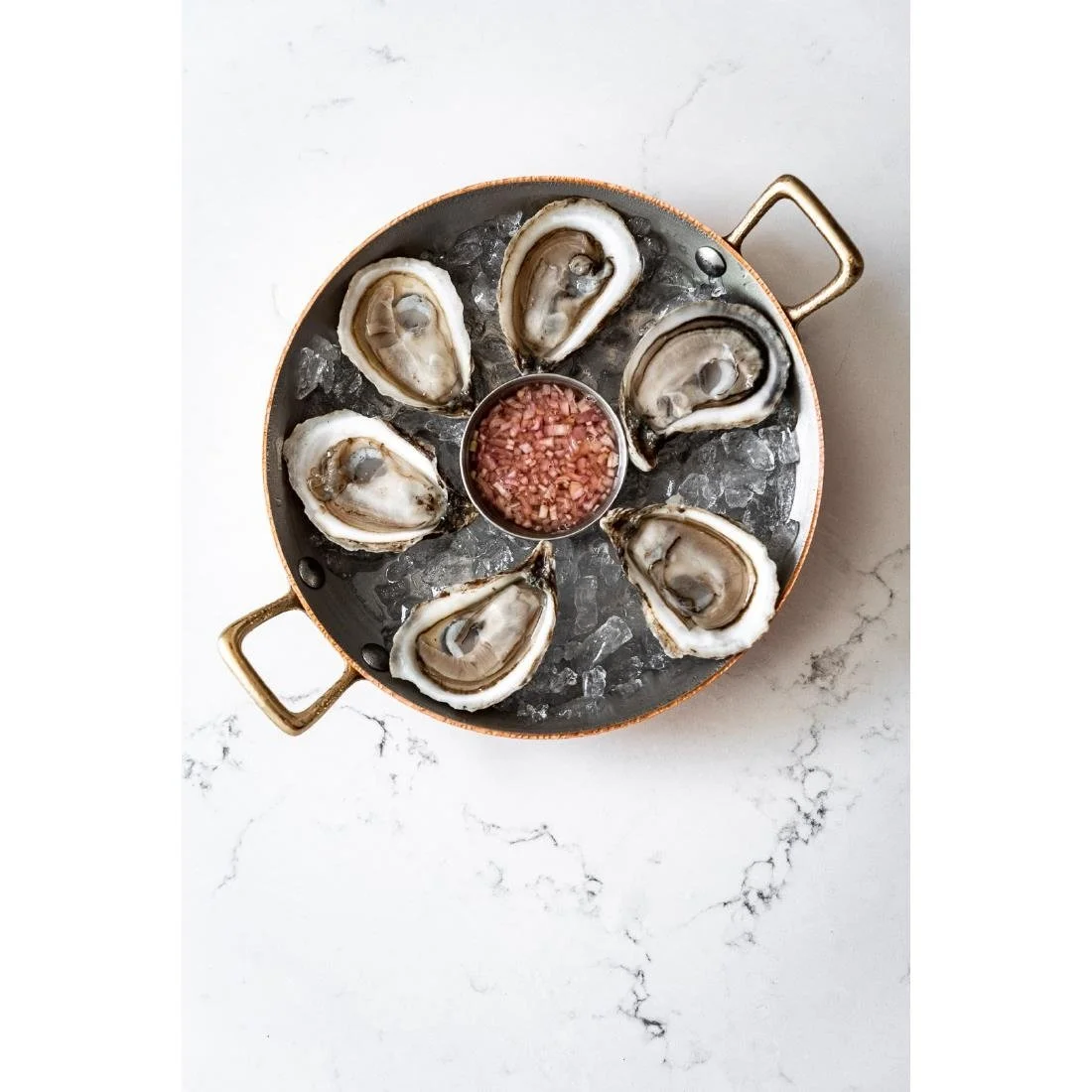 De Buyer Inocuivre Round Dish with Brass Handles 12cm - Image 4