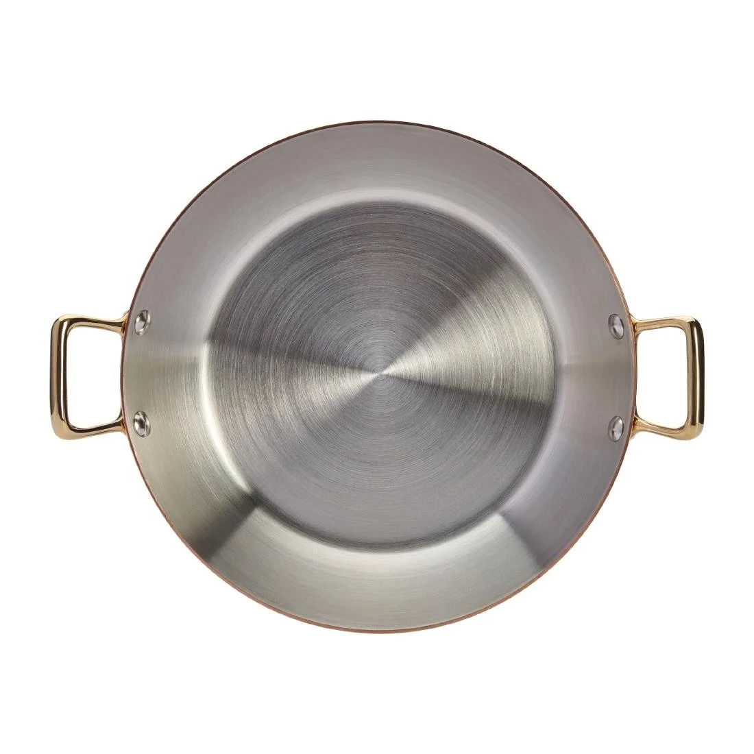 De Buyer Inocuivre Round Dish with Brass Handles 24cm - Image 4
