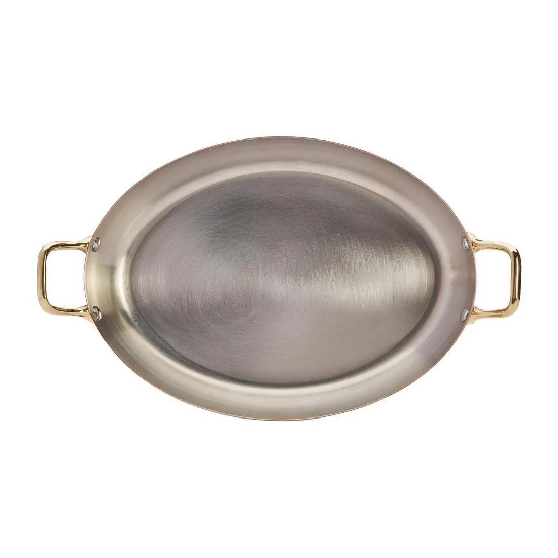 De Buyer Inocuivre Oval Dish with Brass Handles 32cm - Image 9