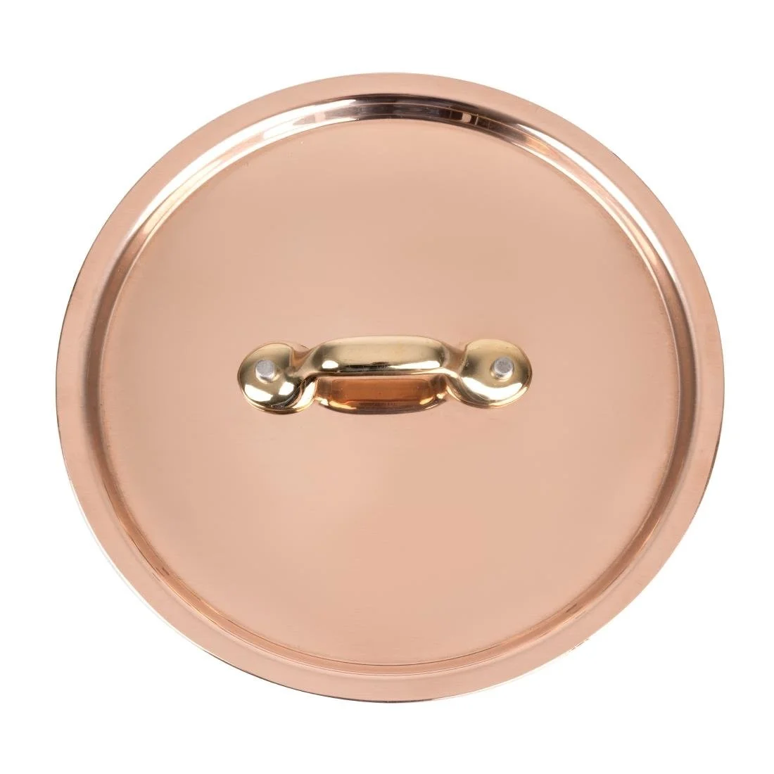De Buyer Inocuivre Lid with Brass Handle 14cm - Image 1