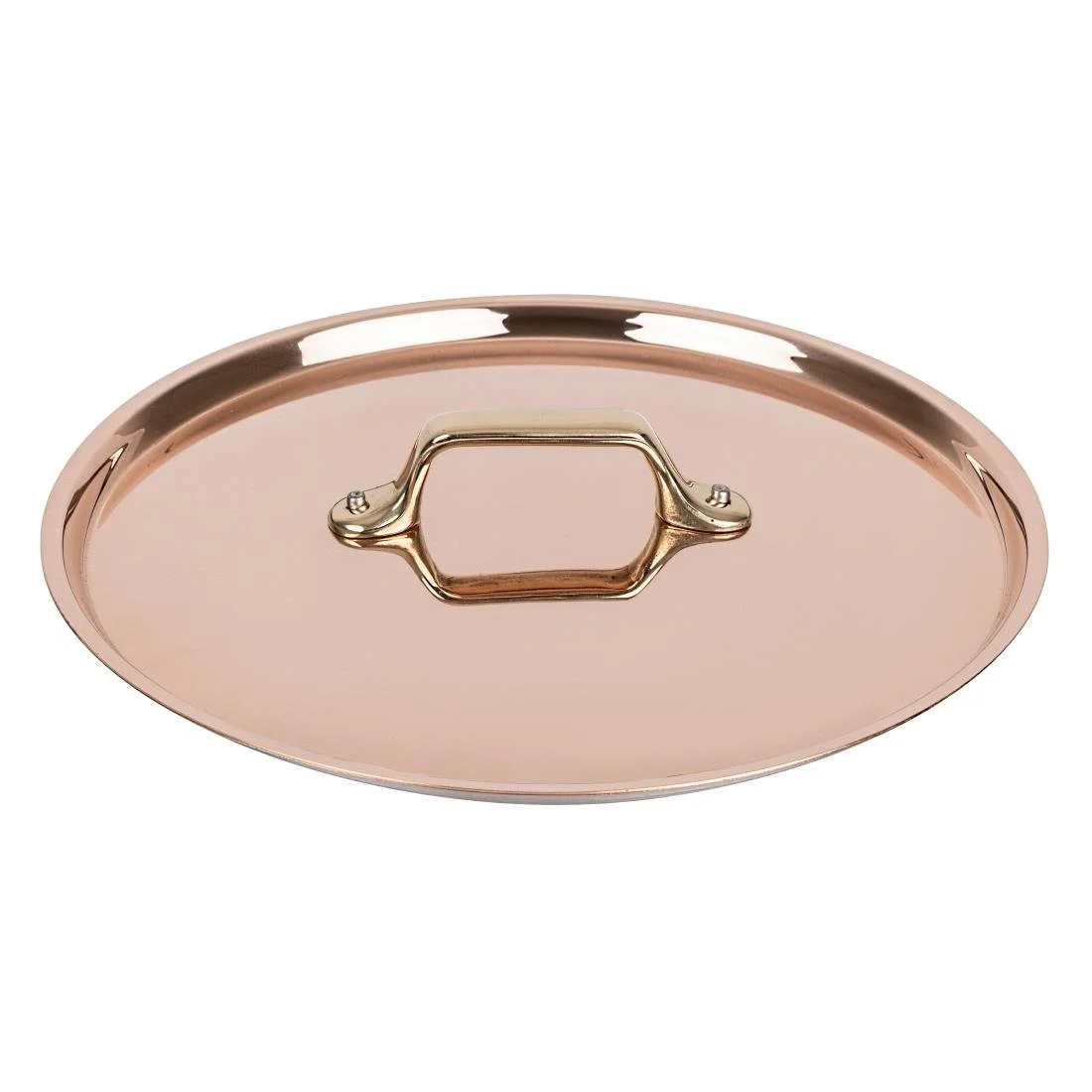 De Buyer Inocuivre Lid with Brass Handle 24cm - Image 2