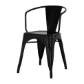 Bolero Bistro Curve Armchairs Black (4 Pack) - Image 4