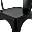 Bolero Bistro Curve Armchairs Black (4 Pack) - Image 6