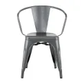 Bolero Bistro Curve Armchairs Gunmetal (4 Pack) - Image 2