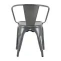 Bolero Bistro Curve Armchairs Gunmetal (4 Pack) - Image 4
