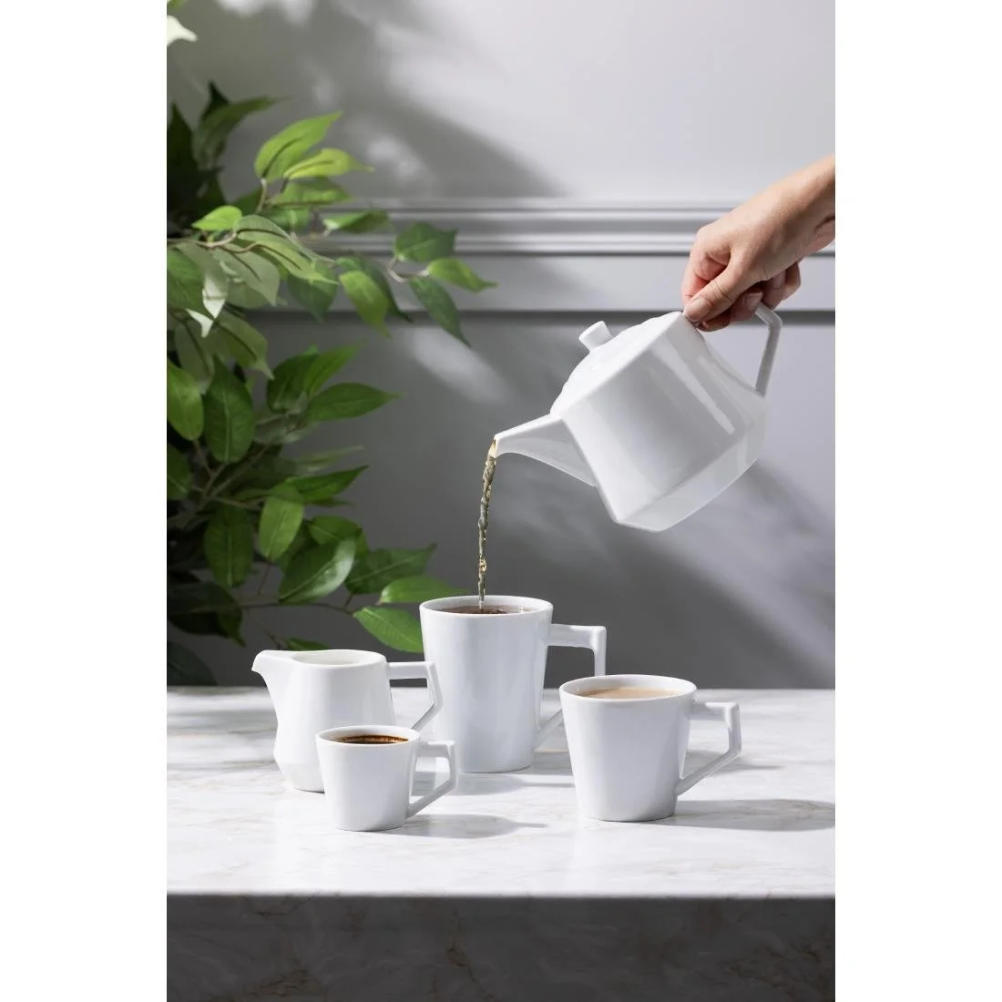 Olympia Whiteware Deco Jugs 200ml (6 Pack) - Image 6