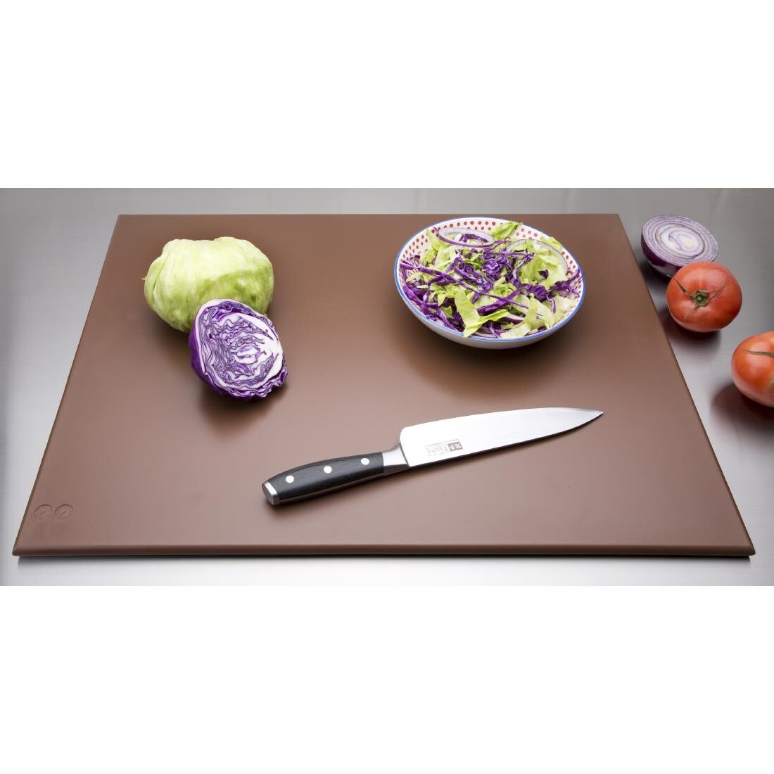 Hygiplas High Density Brown Chopping Board Large