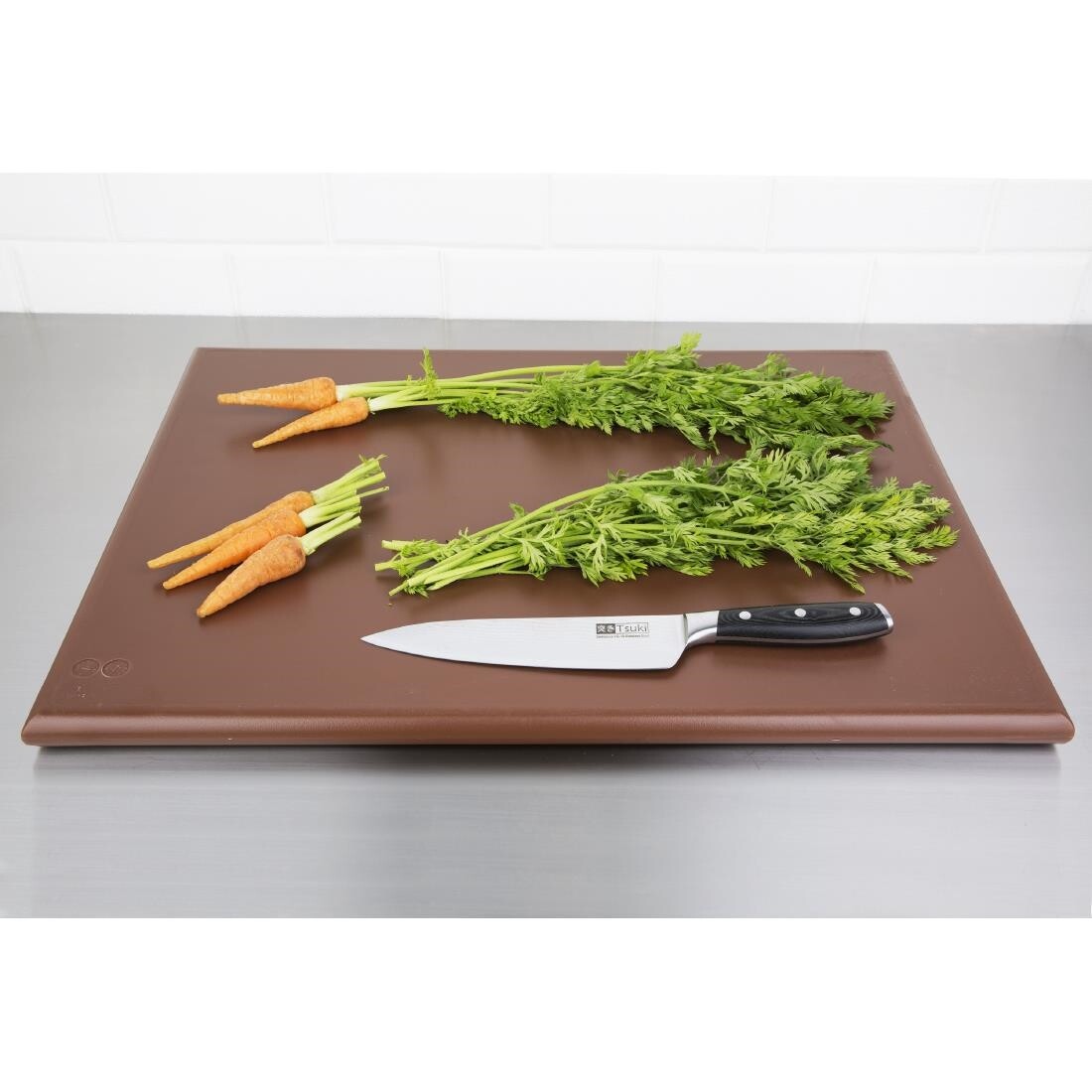 Hygiplas Extra Large High Density Brown Chopping Board