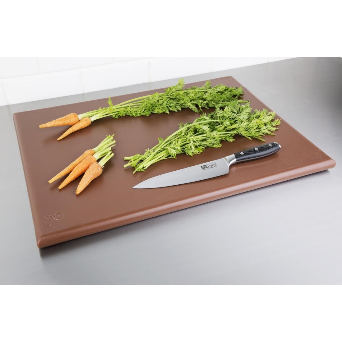 Hygiplas Extra Large High Density Brown Chopping Board