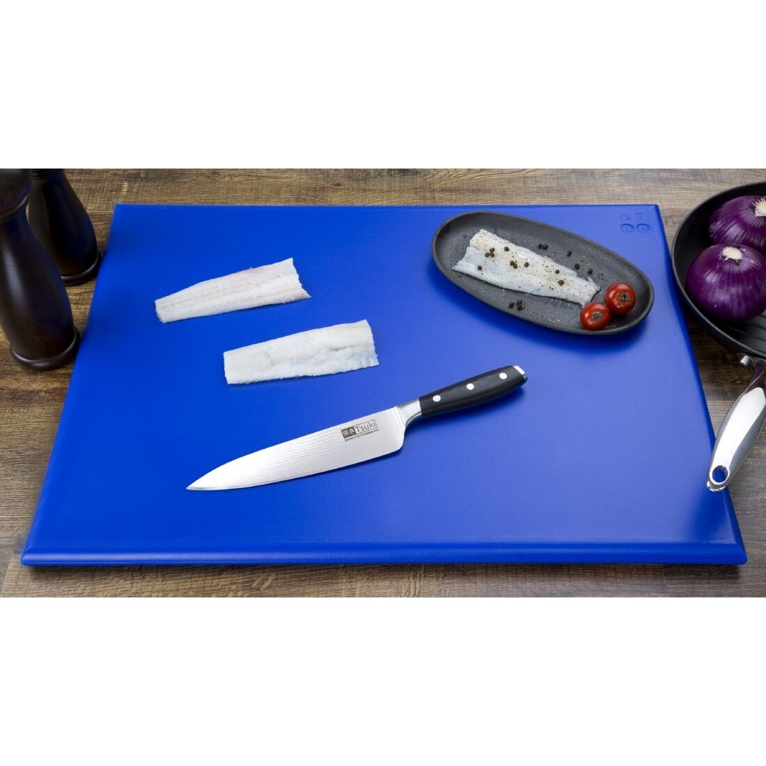 Hygiplas Extra Large High Density Blue Chopping Board