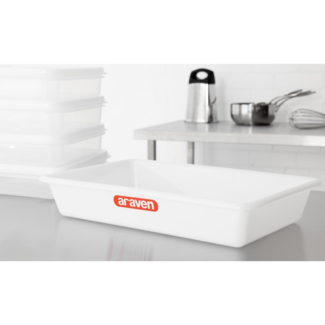 Araven Shallow Food Storage Tray 17in