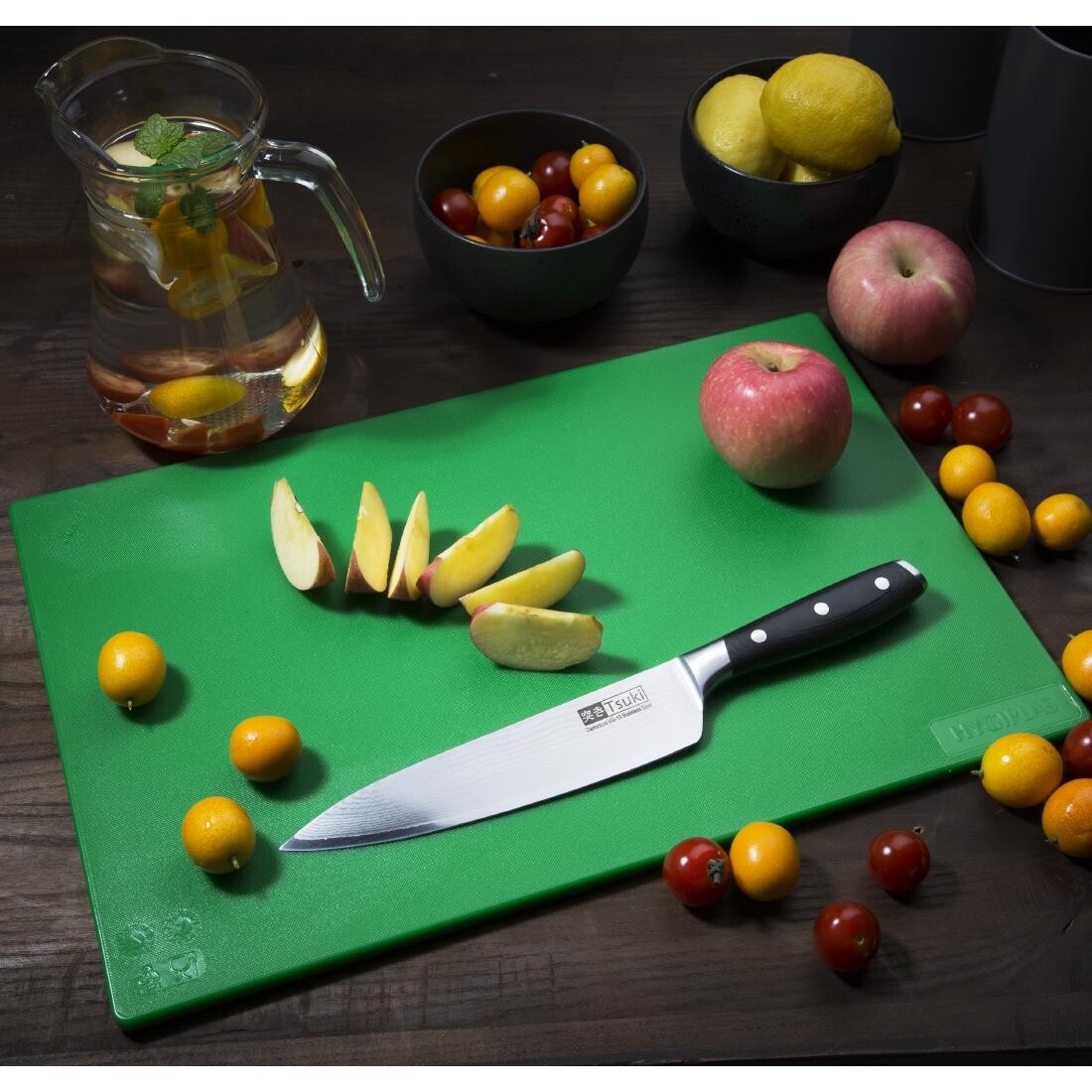 Hygiplas Standard Low Density Green Chopping Board