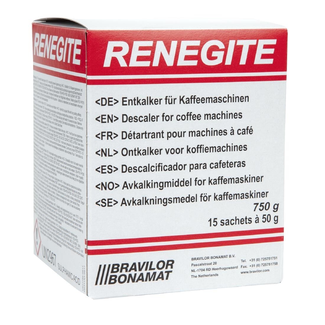 Bravilor Renegite Descaler Sachets Box of 15