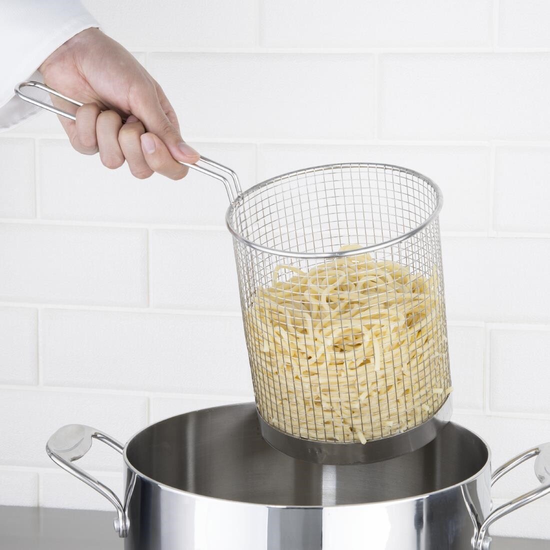 Vogue Stainless Steel Spaghetti Basket