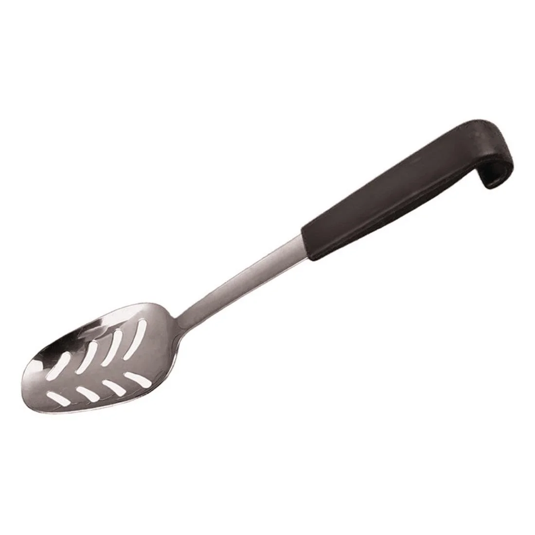 Mermaid Le Buffet Black Handled Serving Spoon Perforated 240mm - Image 1