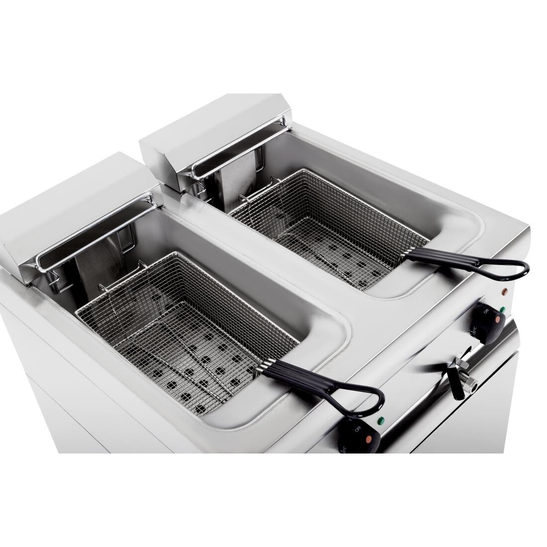 Lincat Silverlink 600 Free Standing Double Electric Fryer J12