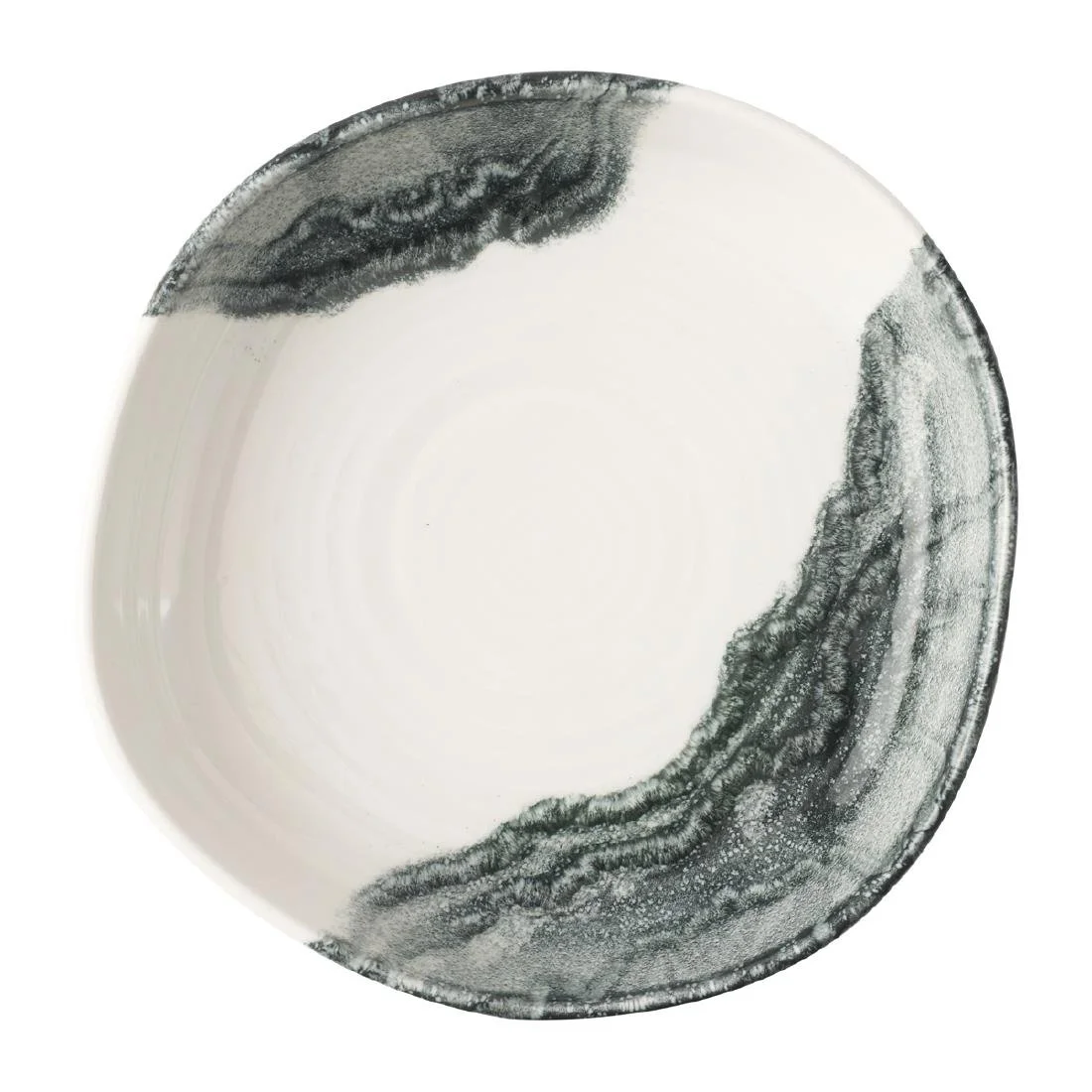 Churchill Tide Black Organic Walled Bowls 200mm (6 Pack) - Image 1