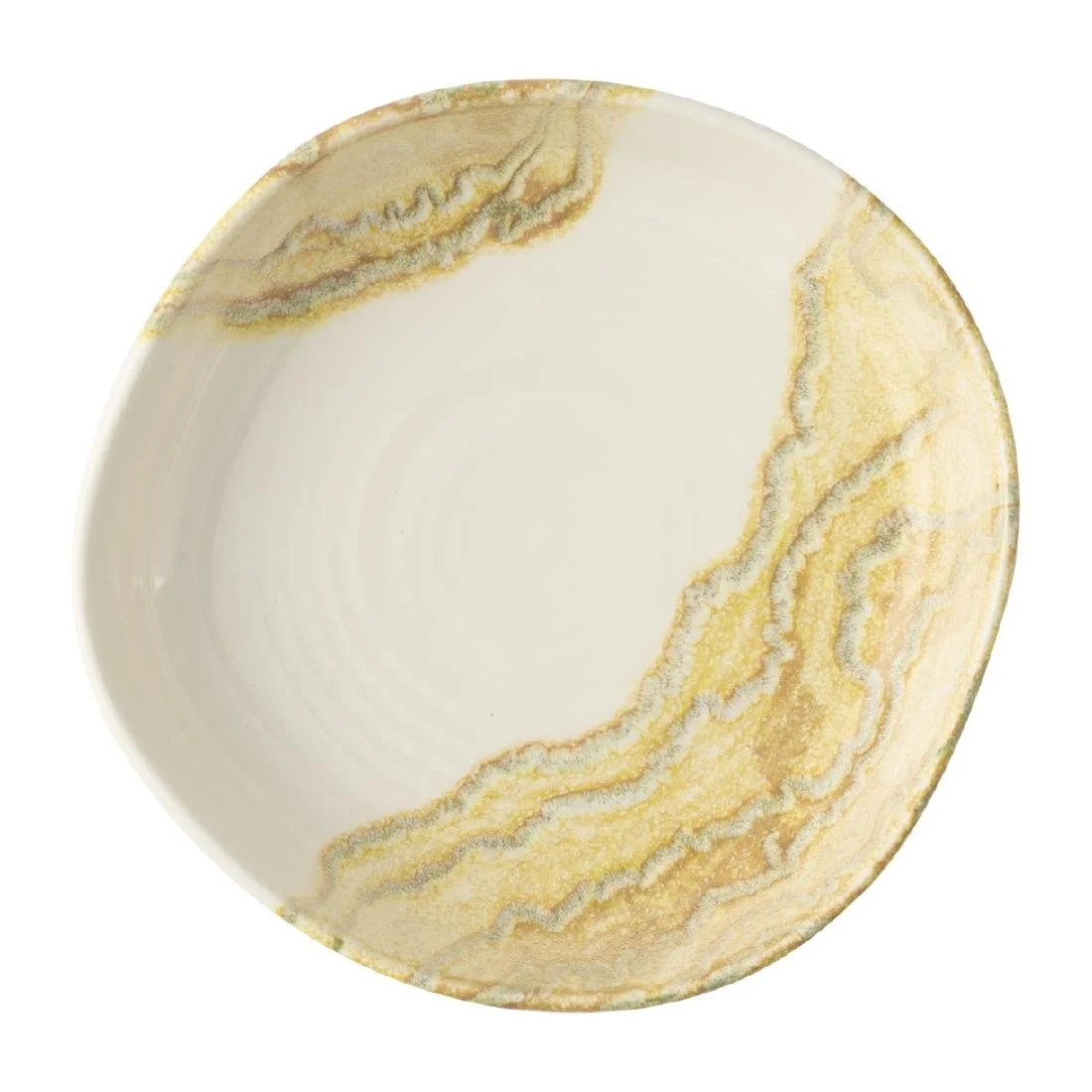 Churchill Tide Gold Organic Walled Bowls 200mm (6 Pack) - Image 1
