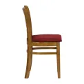 Turin Dining Table with 4 Manhattan Chairs Weathered Oak with Shetland Scarlett - Image 2
