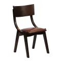 Chelsea Dining Chairs in Dark Walnut with Bison Espresso Seats (6 Pack) - Image 1