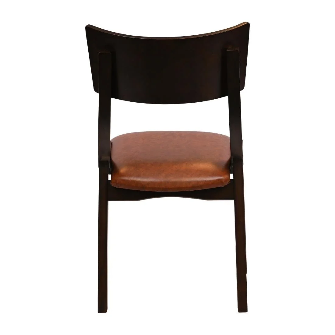 Chelsea Dining Chairs in Dark Walnut with Bison Tan Seats (6 Pack) - Image 3