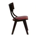 Chelsea Dining Chairs in Dark Walnut with Bison Bordeaux Seats (6 Pack) - Image 4