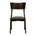 Chelsea Dining Chairs in Dark Walnut with Shetland Smoke Seats (6 Pack) - Image 3