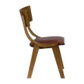 Chelsea Dining Chairs in Weathered Oak with Bison Espresso Seats (6 Pack) - Image 2