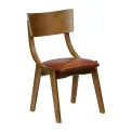 Chelsea Dining Chairs in Weathered Oak with Bison Tan Seats (6 Pack) - Image 1