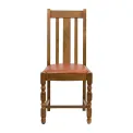 Thame Dining Chairs in Weathered Oak with Bison Tan Seat (6 Pack) - Image 3