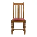 Thame Dining Chairs in Weathered Oak with Bison Bordeaux Seat (6 Pack) - Image 3