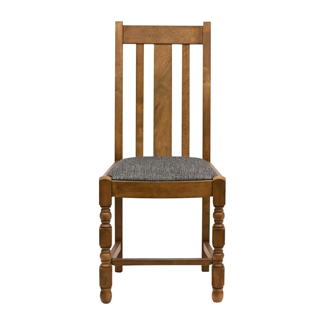 Thame Dining Chairs in Weathered Oak with Shetland Smoke Seat (6 Pack) - Image 3