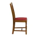 Thame Dining Chairs in Weathered Oak with Shetland Scarlett Seat (6 Pack) - Image 4