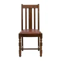 Thame Dining Chairs in Vintage Wood with Bison Espresso Seat (6 Pack) - Image 3