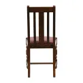 Thame Dining Chairs in Vintage Wood with Bison Bordeaux Seat (6 Pack) - Image 2