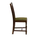 Thame Dining Chairs in Vintage Wood with Shetland Forest Seat (6 Pack) - Image 4